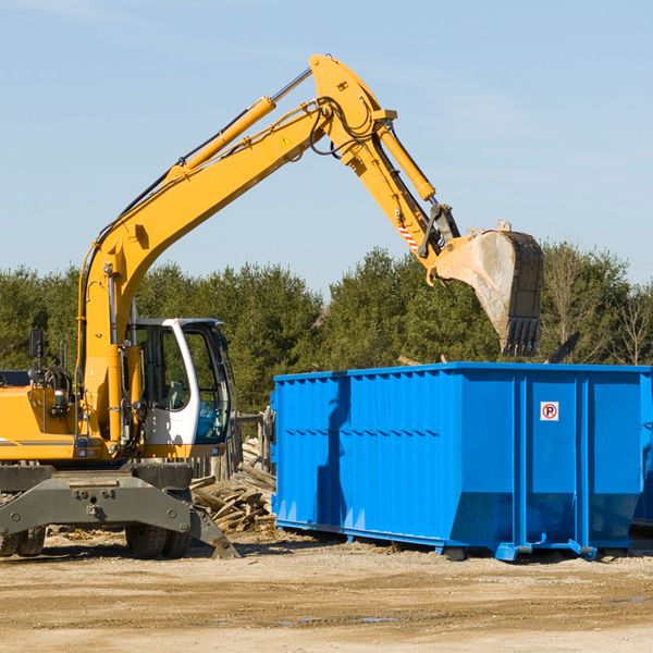 what size residential dumpster rentals are available in Franklinville NJ